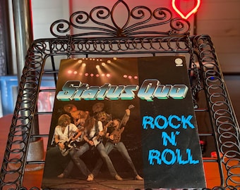 Status Quo Rock N Roll 7” Vinyl Single Vintage Record