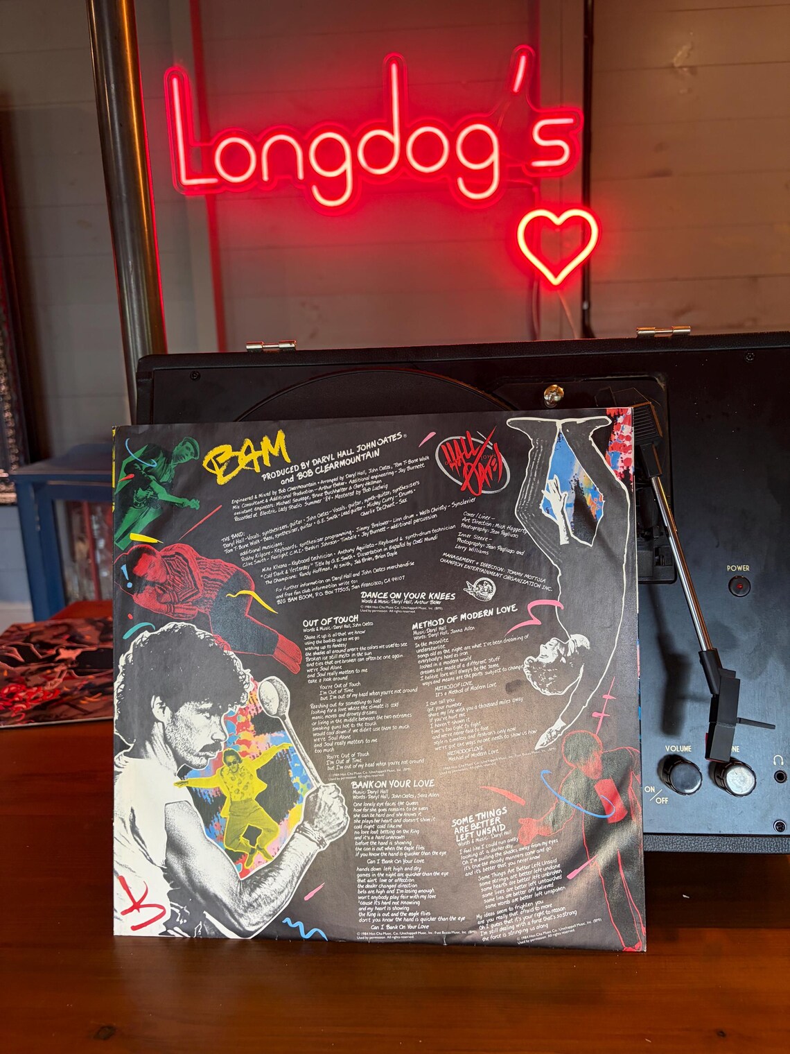 Big Bam Boom Daryl Hall And John Oates LP Album Vinyl 1984 Vintage Record PL85309, foto 3 di 5