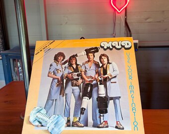 Mud Use Your Imagination LP Album Vinyl 1975 Vintage Rock Record PVLP 1003