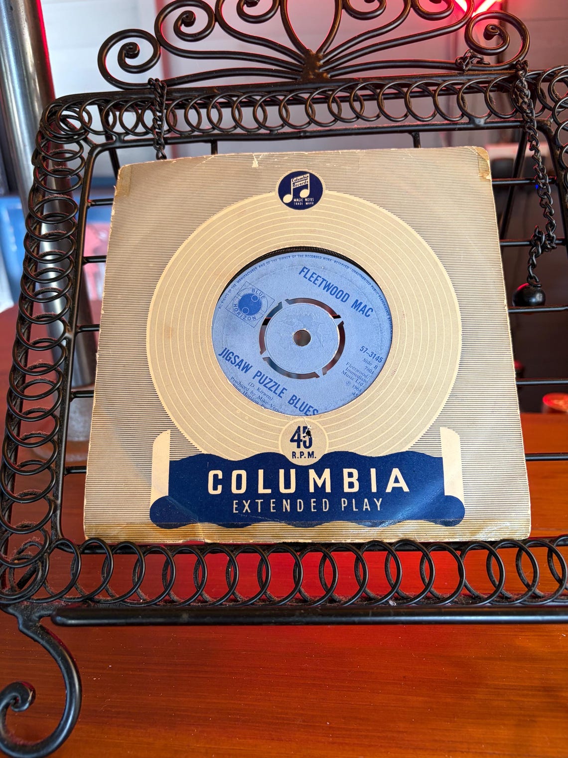 Fleetwood Mac Albatross/Jigsaw Puzzle Blues 7” Vinyl Single Vintage Record 1968, foto 2 de 5