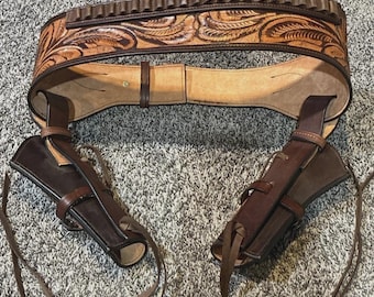 357 Ruger Colt Uberti Western Fast Draw Sixgun Pistolen Leder Pistolenhalfter Gürtel Single Action S&W SAAS