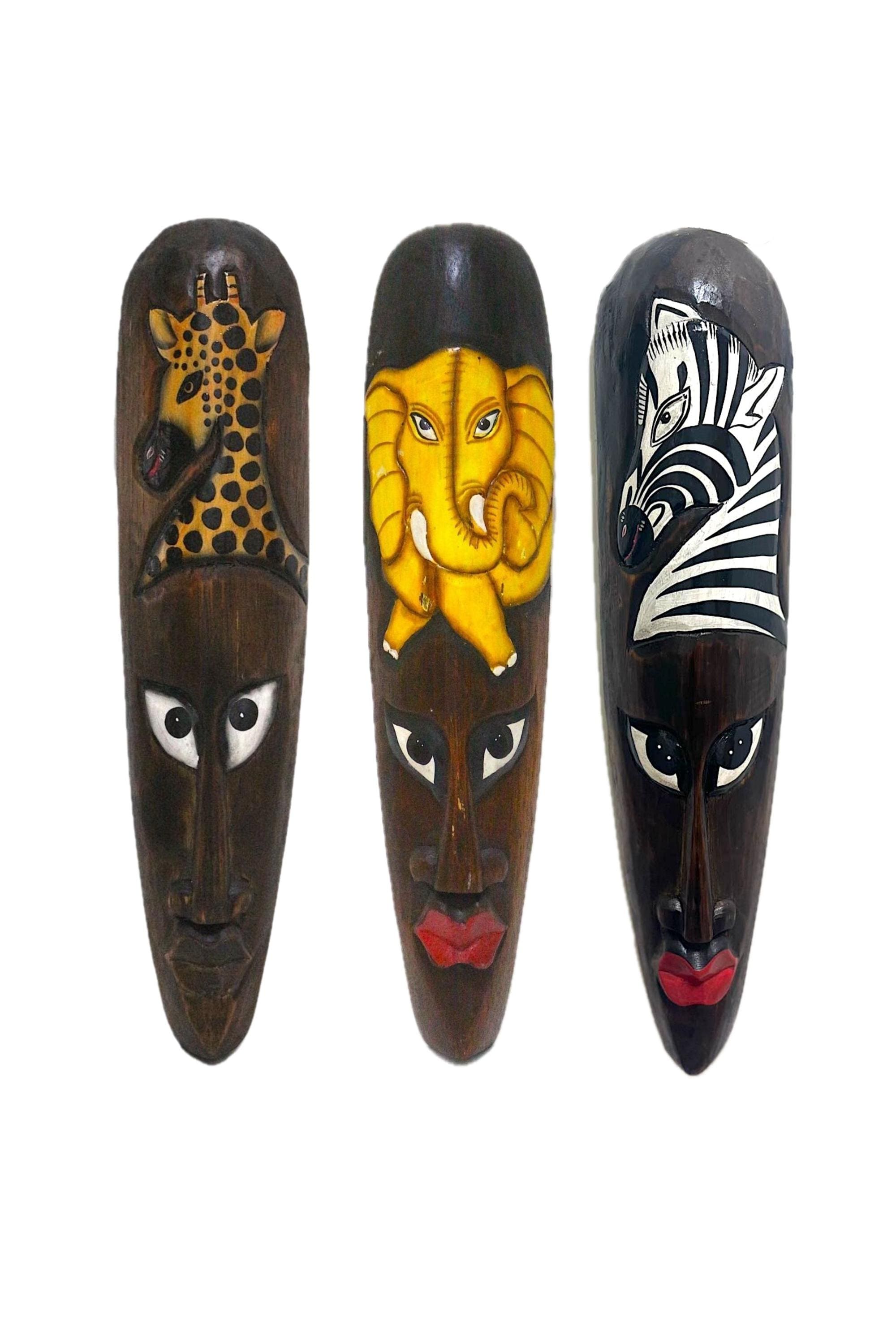 Indonesian wood mask - Etsy 日本