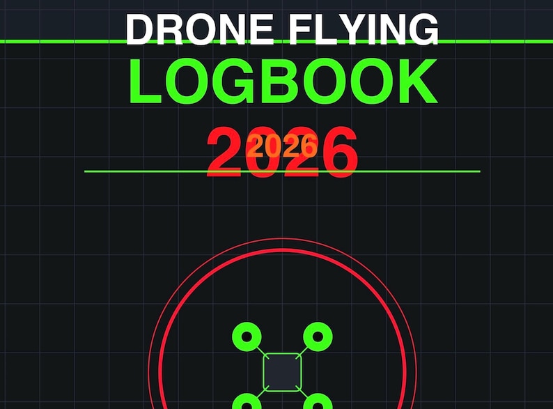 Drone Flying Logbook 2026 | Printable Flight Tracker Pdf | Hobby Drone ...