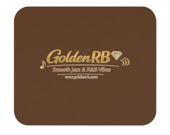 Alfombrilla de ratón rectangular GoldenRB Smooth Jazz R&B (accesorio de escritorio)