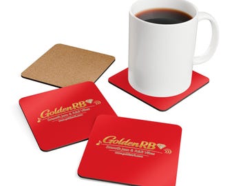 Juego de posavasos GoldenRB Jazz R&B, decoración para el hogar con ambiente musical relajante (juego de 4)