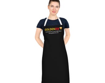 Delantal GoldenRB de música jazz y R&B – Regalo de cocina contemporáneo