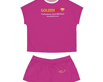 Conjunto de pijama corto GoldenRB para mujer, ideal como regalo de ropa de dormir de jazz y R&B