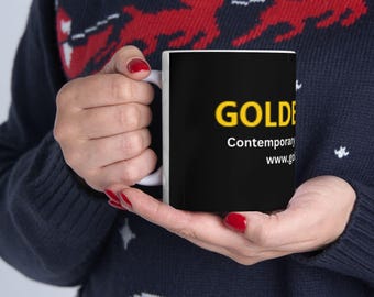 Taza de café para amantes de la música jazz (11 oz, 15 oz) Regalo R&B Taza para fanáticos de la música GoldenRB