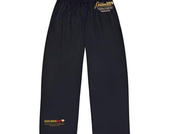 Pantalones de pijama GoldenRB para hombre con estampado integral, ropa de dormir cómoda para estar en casa.