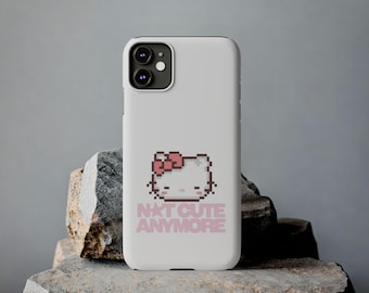 Pixel Hello kitty Slim Phone Case | 'Not Cute Anymore' text