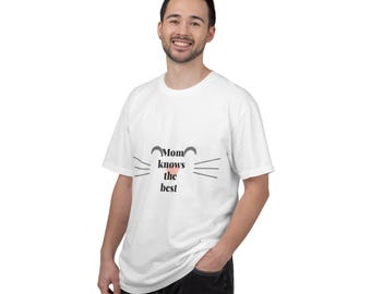 Mom Knows Cat Whiskers T-Shirt | Garment-Dyed Cotton Tee