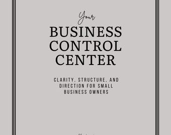 LLC Business Control Center | Small Business Organization Guide | Compliance Workbook | Startup Business Binder | 88 Page PDF