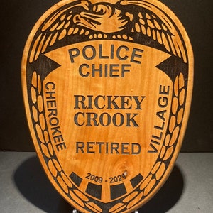 Custom Police Shield Plaque