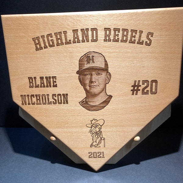 Baseball Home Plate Plaque Etsy