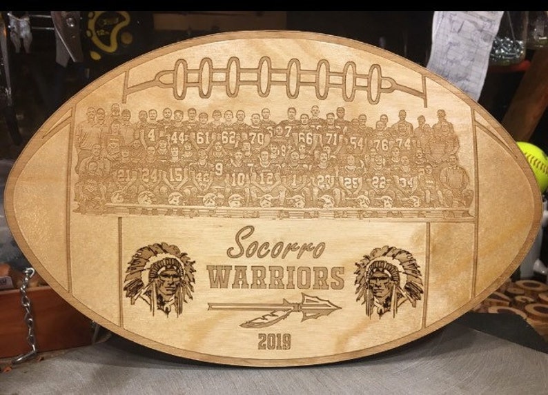 Custom Keepsake Football Plaque Etsy