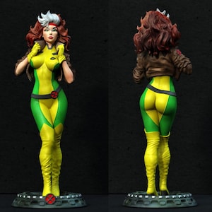 Eroina dell'Assorbimento di Potere STL – Modello 3D da stampare di una guerriera superumana / Statua da collezione ispirata ai fumetti