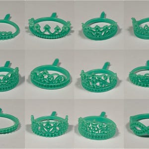 Set of 12 Women Ring Wax Models (24 pcs) | Jewelry Casting Kit | Ring Designs for Jewelers | Wax Patterns for Lost Wax Casting