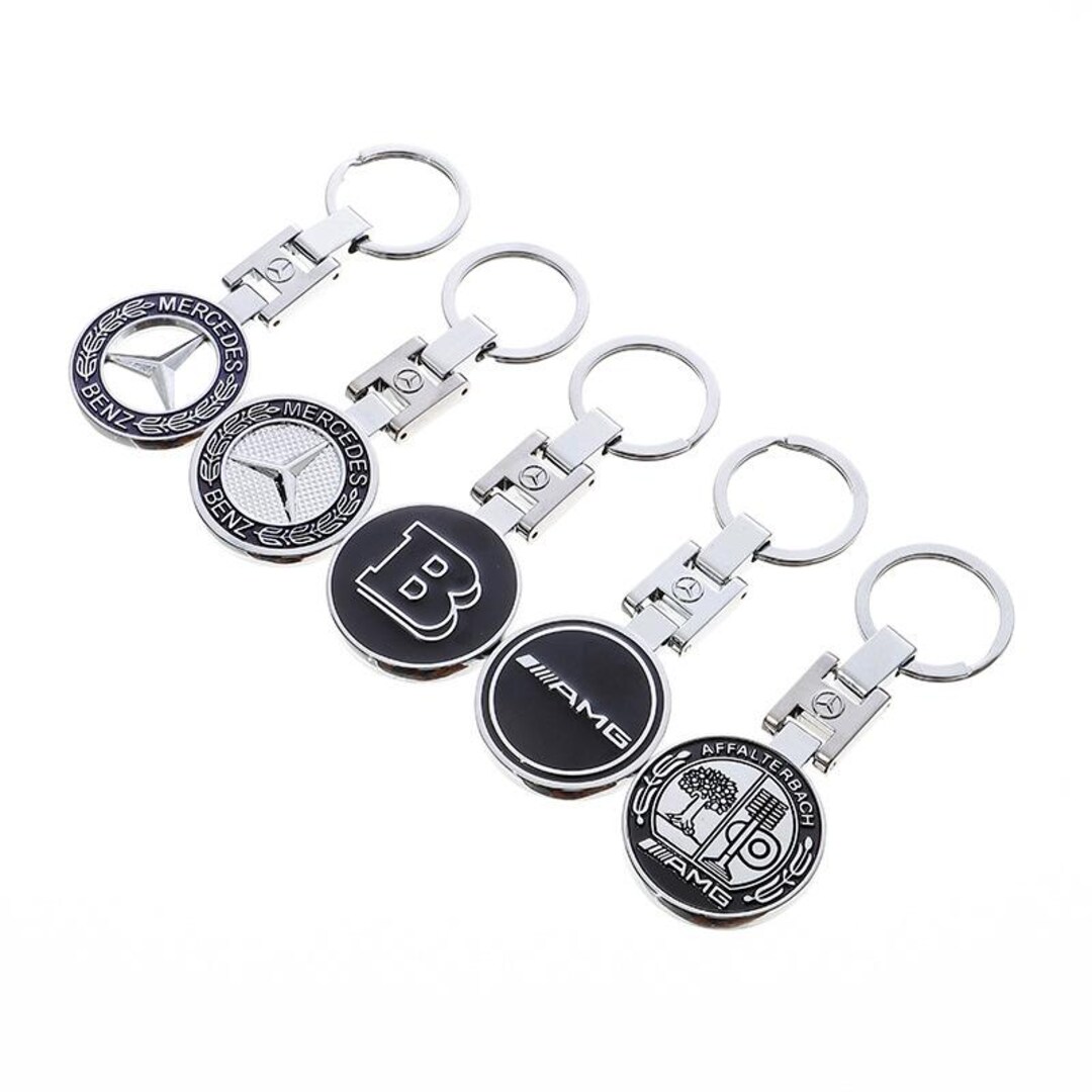 Keychain Brabus Double-sided H-shaped Mercedes-benz AMG Apple Tree Brabus Car Logo ...