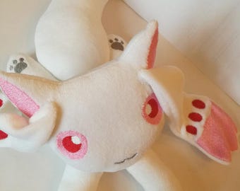 Anime Inspired Kyubey Plush Toy – Magical Creature Stuffed Doll