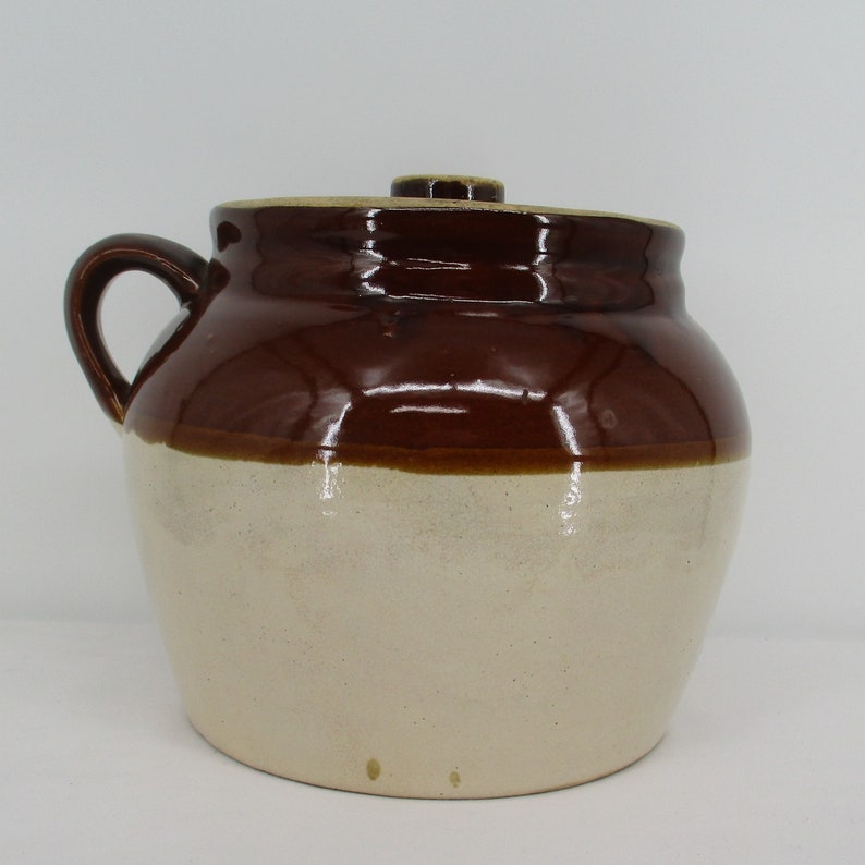 USA Lidded Boston Bean Pot Large Soup Crock 3 Crown USA Etsy