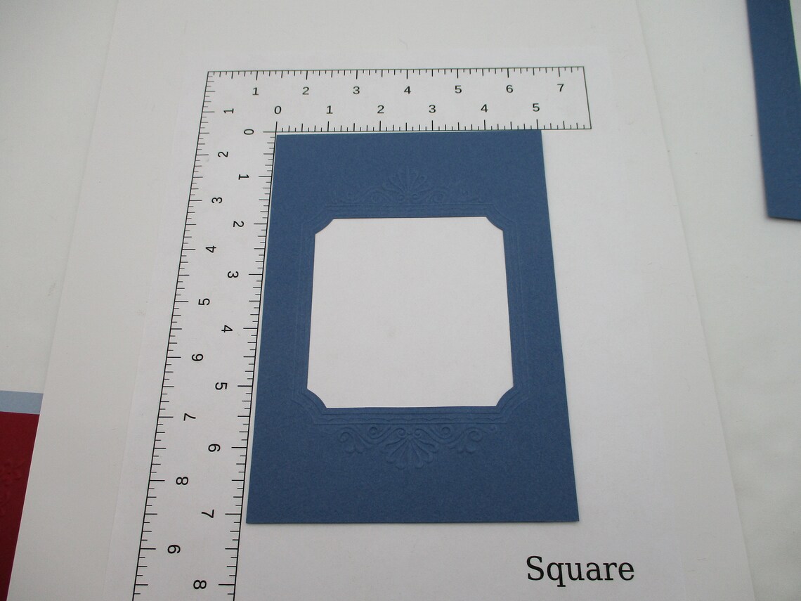 True Vintage 6 Embossed Photo Framing Mats With Original Etsy