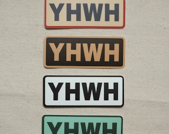 YHWH Sticker Pack | Waterproof Christian Stickers | Multiple Color Options