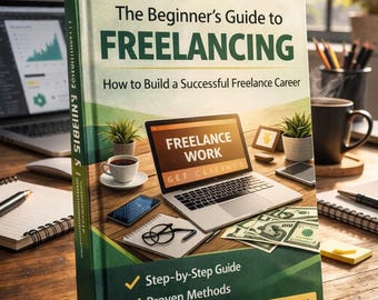 Guía para principiantes sobre trabajo freelance (PDF) / Cómo empezar a trabajar como freelance, conseguir clientes y ganar dinero online / Libro electrónico digital