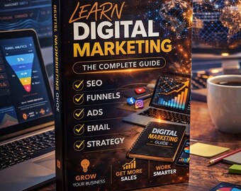 Guía de marketing digital para principiantes / SEO, embudos de venta, redes sociales y estrategia publicitaria, curso de crecimiento empresarial online