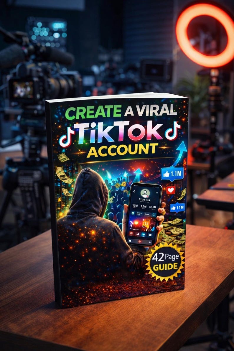 TikTok Growth Guide, Viral TikTok Strategy Course, Social Media Marketing Guide, Grow TikTok Followers & Views, Content Creator Guide