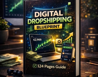 Plan de Dropshipping Digital, Guía para Ganar Dinero Online, Libro Electrónico sobre Ingresos Pasivos, Curso de Negocios para Principiantes, Estrategia para Shopify y TikTok