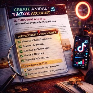 TikTok Growth Guide, Viral TikTok Strategy Course, Social Media Marketing Guide, Grow TikTok Followers & Views, Content Creator Guide