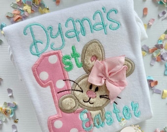 My 1st Easter bodysuit or shirt for girls