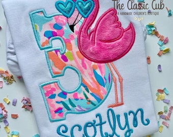 Flamingo birthday shirt | Any Age