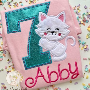 Kitty theme birthday shirt or bodysuit | Any Age