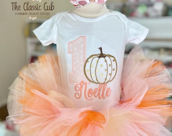 This Pumpkin is One theme birthday tutu outfit