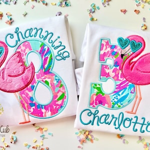 Flamingo birthday shirt | Any Age
