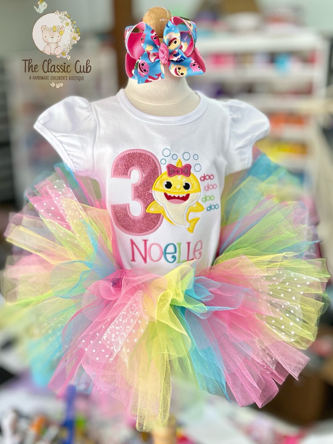 Baby Shark Birthday Tutu Outfit Australia
