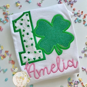 Shamrock birthday shirt | ANY AGE | St. Patrick’s Day theme Birthday Shirt, St. Paddy’s Day birthday, Four leaf clover birthday shirt