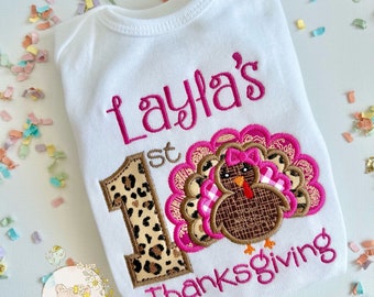 My 1st Thanksgiving shirt or bodysuit for girls