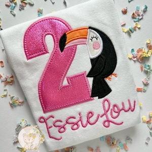 Toucan theme birthday shirt or bodysuit | Any Age