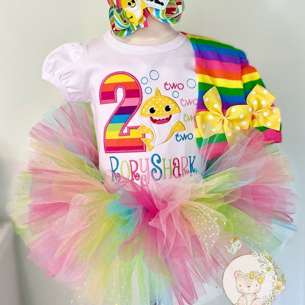 Baby Shark Birthday Outfit Etsy