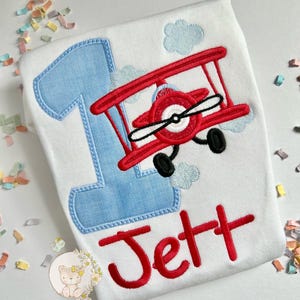 Time Flies airplane theme birthday shirt for boys | ANY AGE | vintage plane