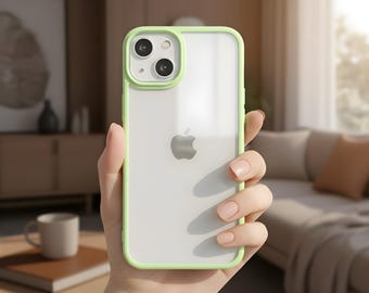 Clear Transparent Silicone Bumper Phone Case – Shockproof Acrylic Back Cover for iPhone 11-17 Series