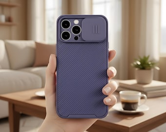 Slide Camera Lens Magnetic iPhone Case – Shockproof Wireless Charging Cover for iPhone 11-16 Series
