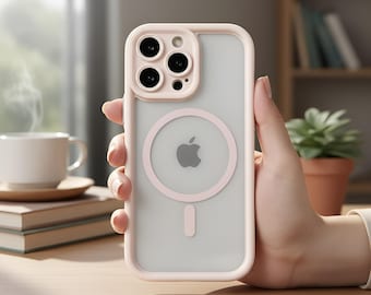 Matte Transparent Magnetic iPhone Case: Shockproof Bumper for iPhone 12-17 Pro Max Plus Air