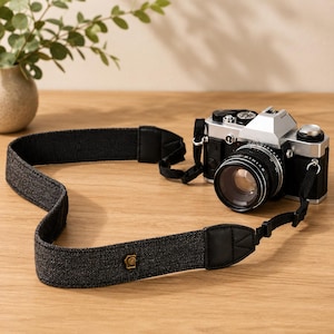 Vintage universalkamerarem för DSLR/spegellös, retro kamerahalsrem, justerbar axelrem, kameraaxelrem, presenter till honom