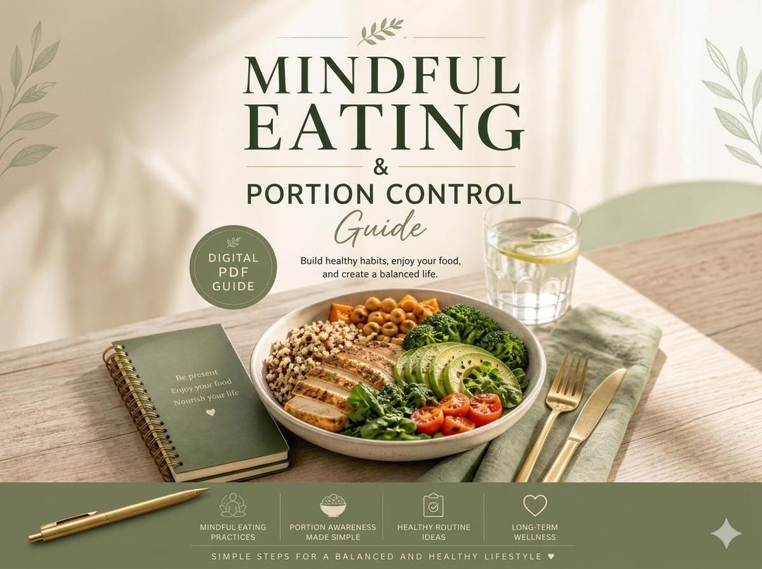 Mindful Eating & Portion Control Guide – Healthy Lifestyle and Balanced ...