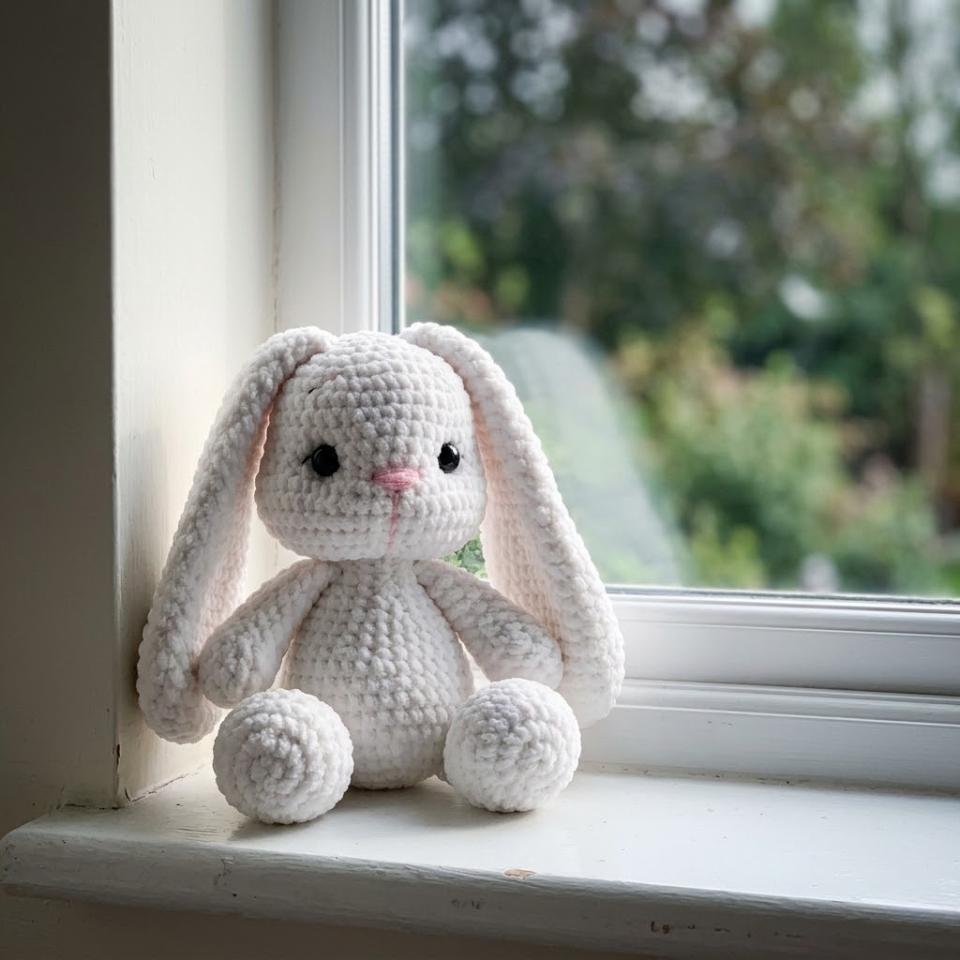 Floppy Ear Bunny Crochet Pattern PDF | Amigurumi Rabbit Plush Tutorial ...