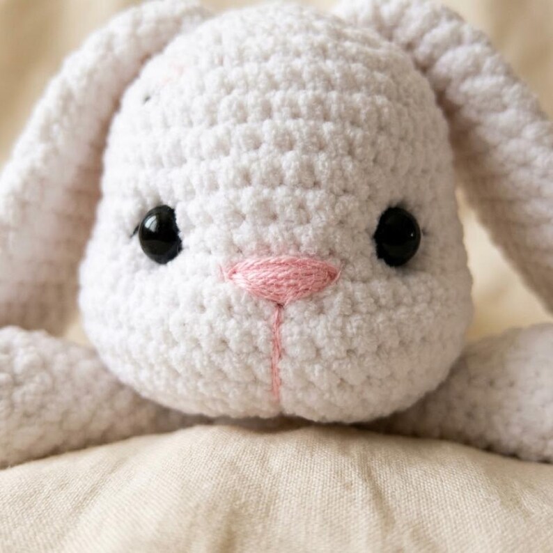 Floppy Ear Bunny Crochet Pattern PDF | Amigurumi Rabbit Plush Tutorial ...