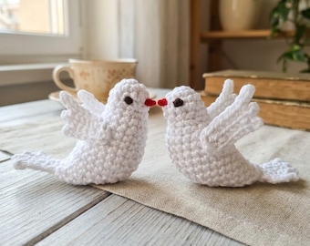 Häkel Taube Muster, Amigurumi Frieden Vogel Tasche Umarmung, DIY Hochzeit Bevorzugung, Andenken zur Taufe, Beileid, Geschenk PDF Download